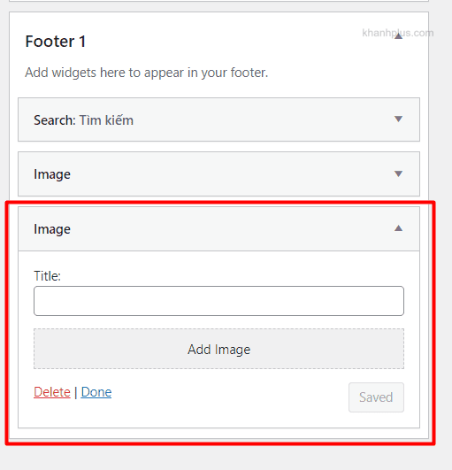 thêm hình ảnh vào footer wordpress