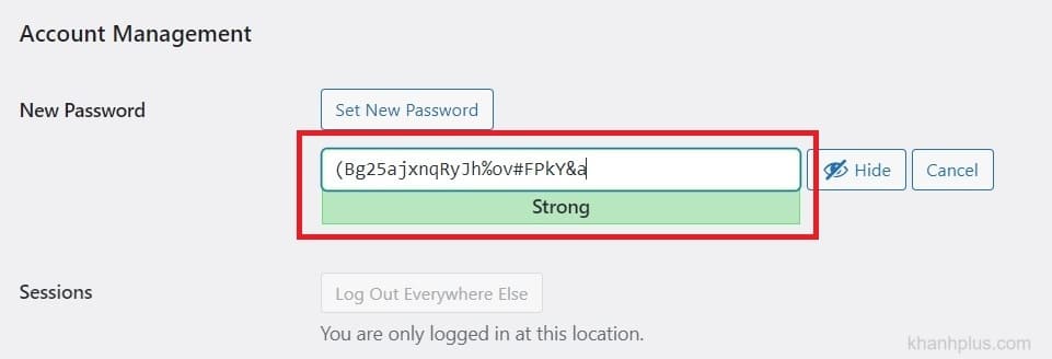 cách đổi mật khẩu admin wordpress